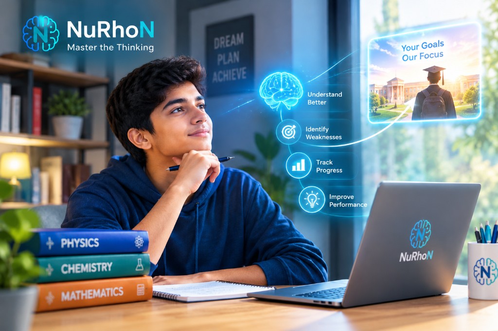 Student thinking with NuRhoN: understand better, identify weaknesses, track progress, and improve performance toward future goals